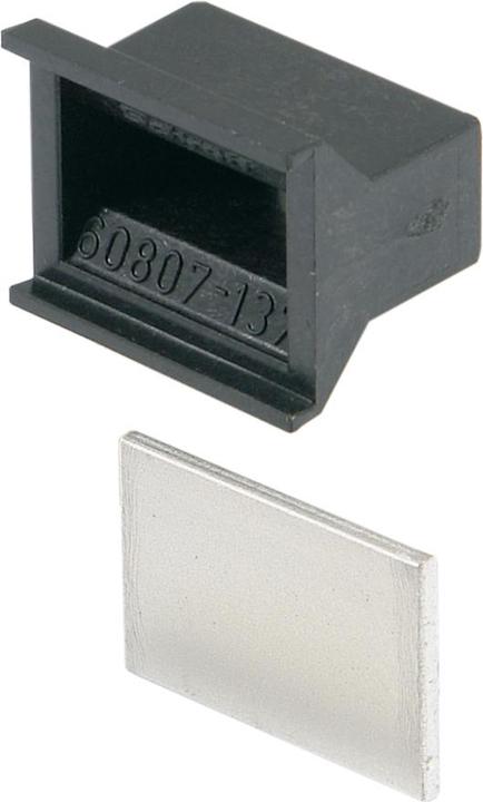 Produktbild Schroff Griff in Trapezform, schwarz (ohne Aushebefunktion) - KUNSTSTOFFGRIFF 4TE SCHWARZ