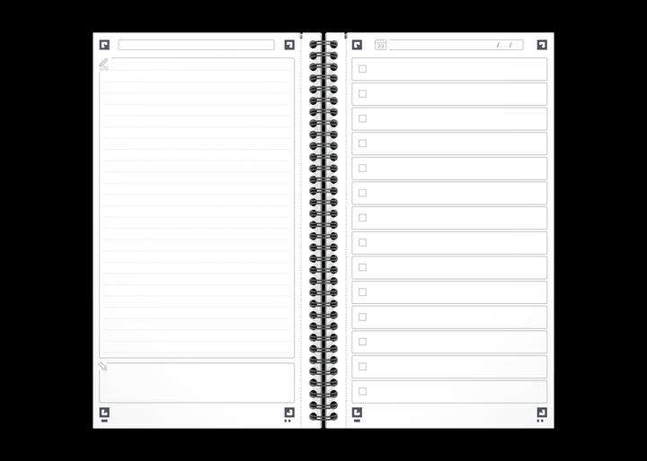 Image du produit Oxford Gestionnaire de tâches Essentials (141 x 246 mm, À rayures, Couverture souple)