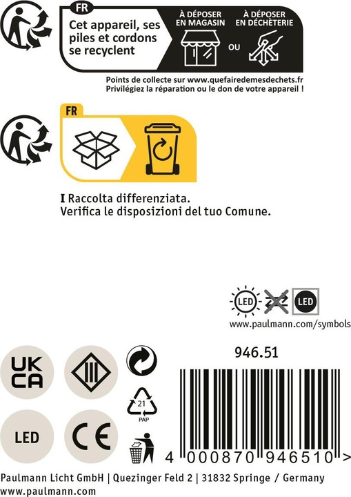 Immagine prodotto Paulmann Numero civico solare (20 lm, IP44)