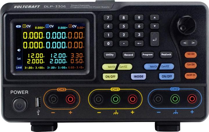 Produktbild Voltcraft DLP-3306 Labornetzgerät, einstellbar 0 - 30 V 0 - 6 A 378 W RS-232 Sl