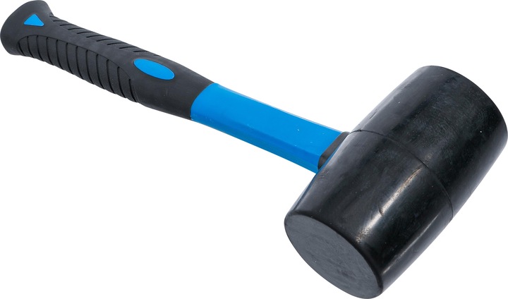 Actual product image BGS Rubber Mallet Fibreglas Shaft black Head Ø 65 mm 720 g (1014 g)