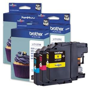 Immagine prodotto Brother LC-123 Rainbow Pack (C, M, Y)