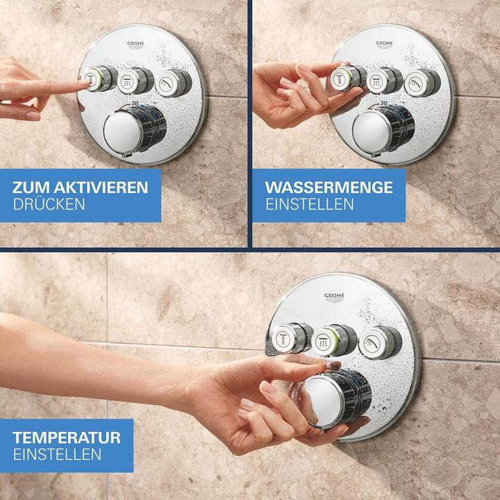 Actual product image Grohe Precision SmartControl Unterputz Duschsystem mit Vitalio SmartActive 310 (2 Strahlarten) und Vitalio