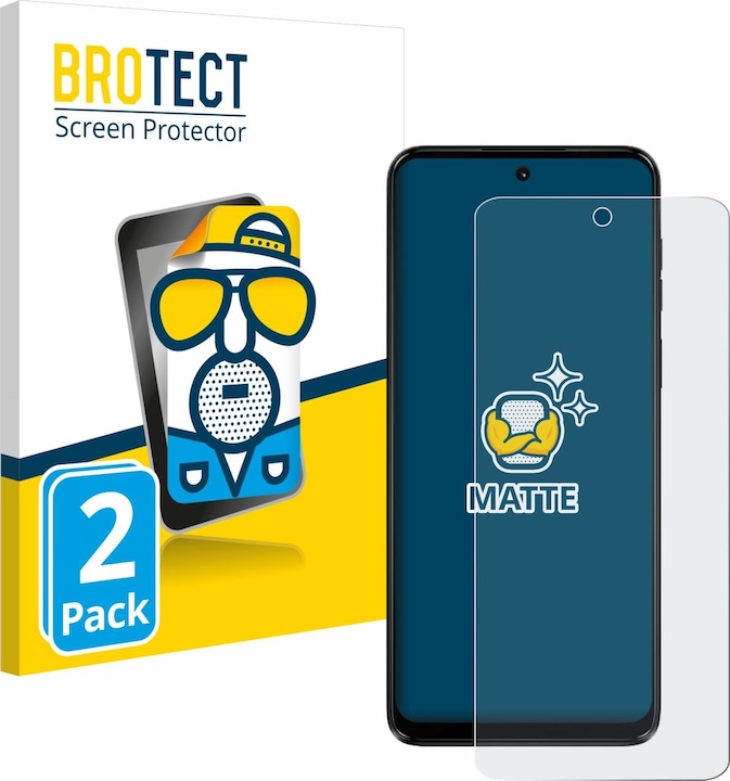 Actual product image BROTECT Anti-glare screen protector matt (2 Piece, Motorola Moto G14)