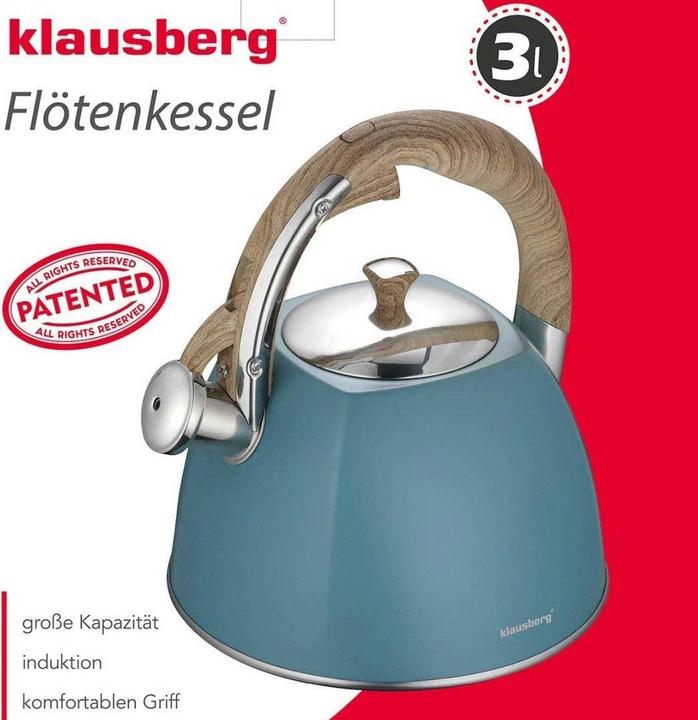 Actual product image Klausberg Kettle with whistle 3L KB-7499