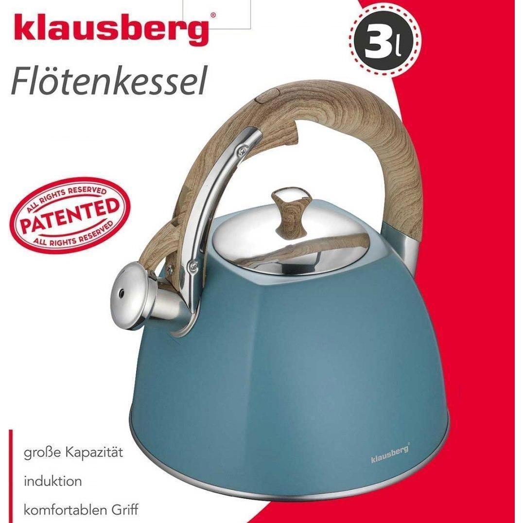 Thumbnail - Klausberg Kettle with whistle 3L KB-7499, Wasserkocher, Türkis
