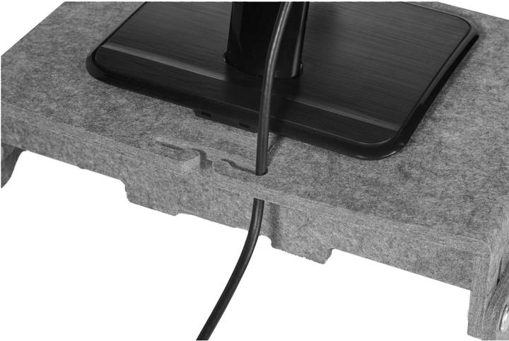 Produktbild Bakker Elkhuizen Monitorständer Q-Riser 110 Circular, grau retail (Tisch, 30", 10 kg)