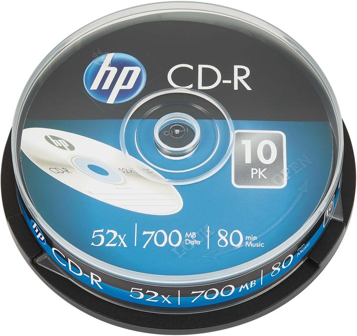 Actual product image HP CDR 52X 10PK cake box 700MB (69308) (10x)