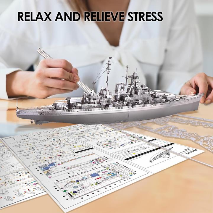 Actual product image Piececool 3D Puzzle Schlachtschiff Bismarck