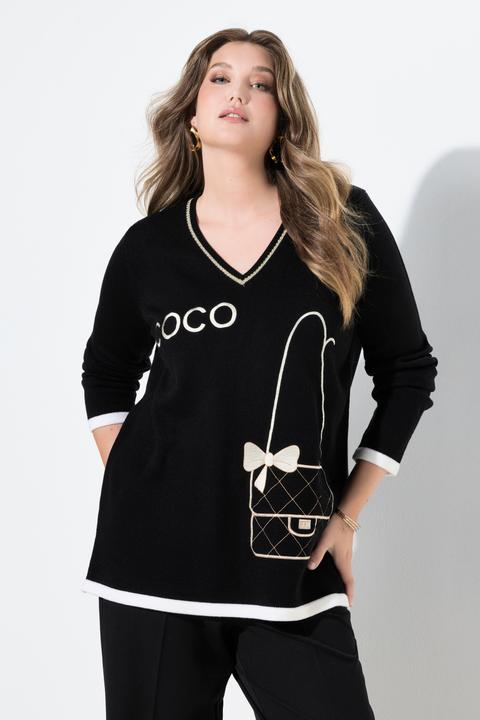 Image du produit Miamoda Pull avec broderie Coco, coupe Comfort Fit (58)