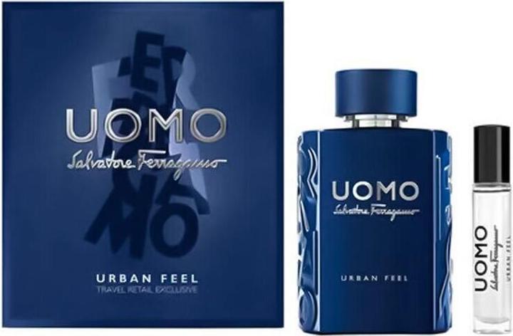 Actual product image Salvatore Ferragamo Men's Urban Feel 100ml & 10ml EDT Fragrance Spray Set (Perfume set)