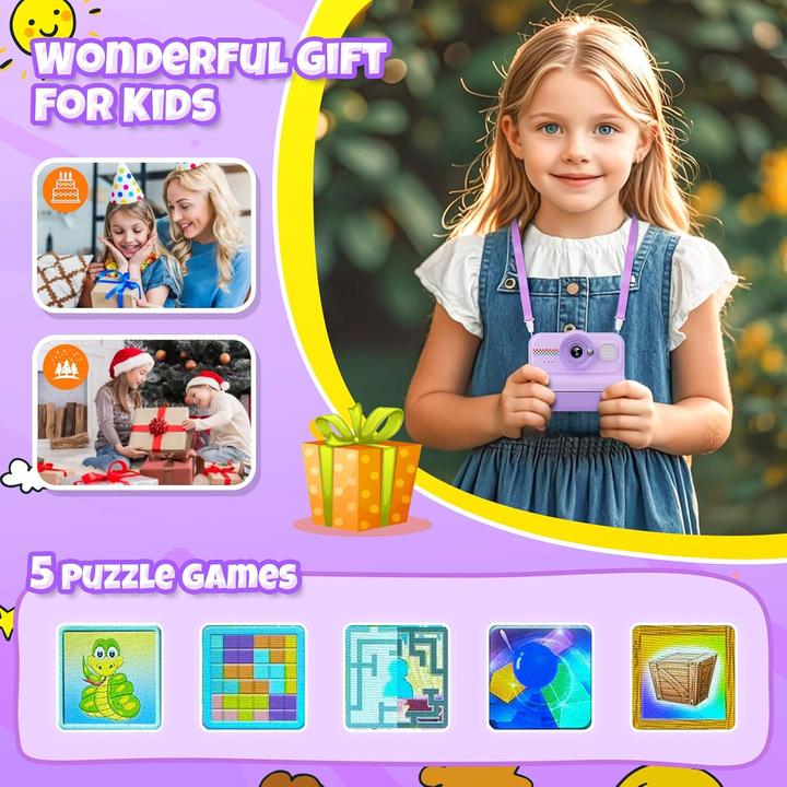 Image du produit HiMont Kinder-Sofortbildkamera mit Zubehör