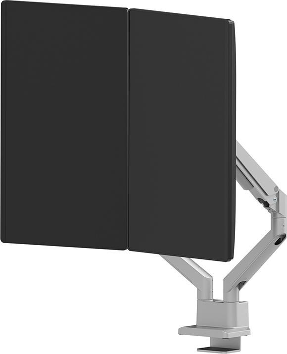 Produktbild Neomounts Tischhalterung duo 100x100 9kg/17-32"/silber/voll beweglich (Tisch, 32.01")