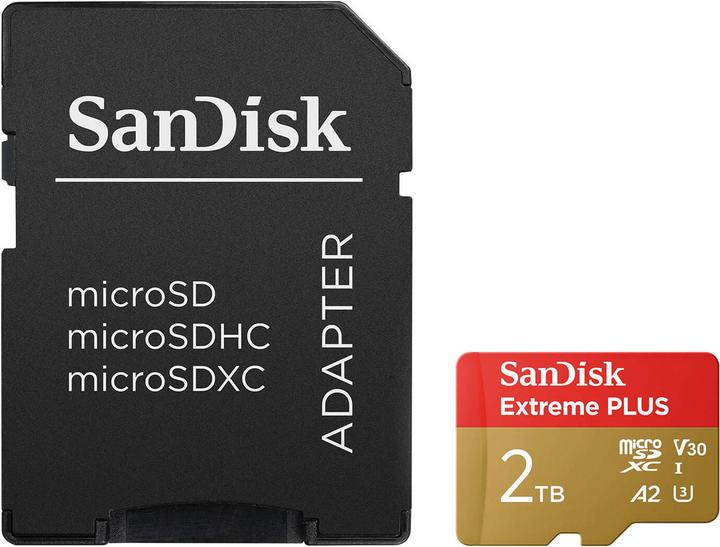 Produktbild SANDISK Extreme PLUS microSDXC /s UHS-I (2000 GB, microSDXC, UHS-I)