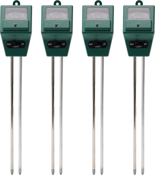 Produktbild Casativo 4er-Set 3in1 Pflanzenerde MessgerÃ¤t, Bodentester