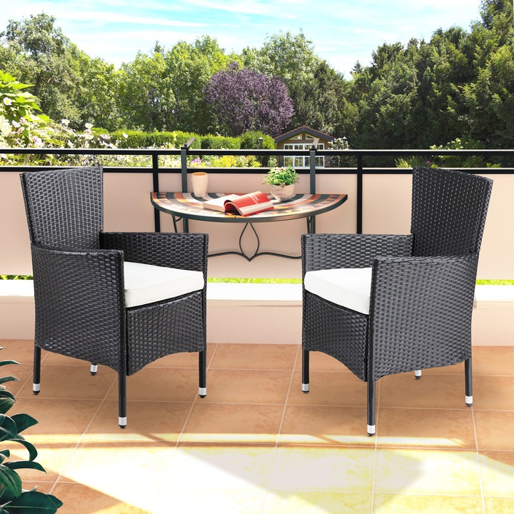Produktbild Casaria Polyrattan Gartenstühle