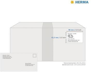 Actual product image HERMA High gloss labels A4