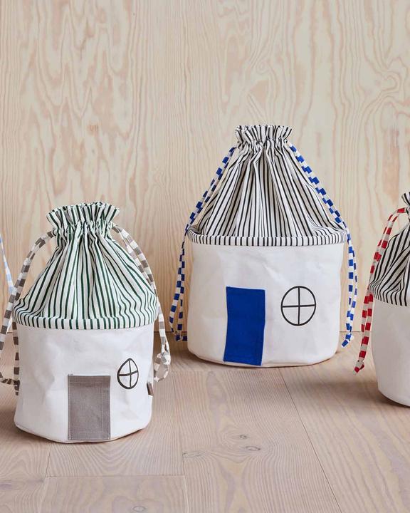 Produktbild OYOY Mini Spielzeugkorb Koya Large Optic Blue