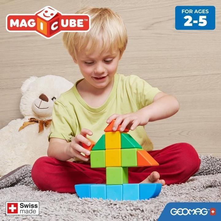 Actual product image Geomag Magicube Blocks Stacking Safari
