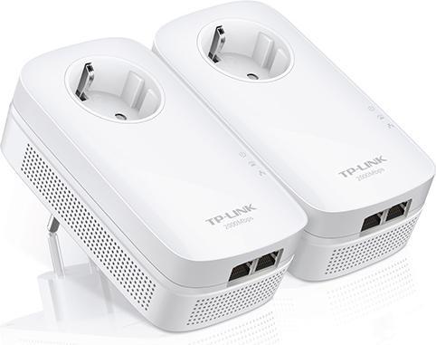 Image du produit TP-Link Powerline TL-PA9020P KIT - Kit de démarrage - pont - GigE, HomePlug AV (HPAV), HomePlug AV (HPA) (2000 Mbit/s)