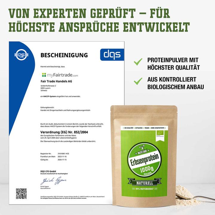 Actual product image Maskelmän Pea protein (Peas, Natural, 1 x, 1000 g)