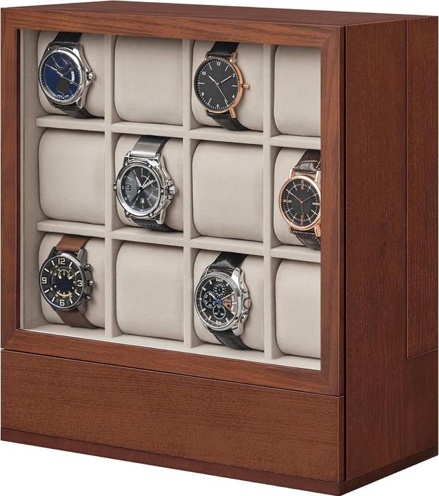 Immagine prodotto Songmics Uhrenbox, 12 Fächer