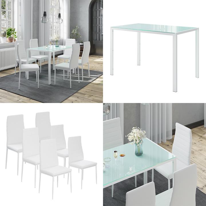 Actual product image Vicco Grand with 6 chairs (Glass)