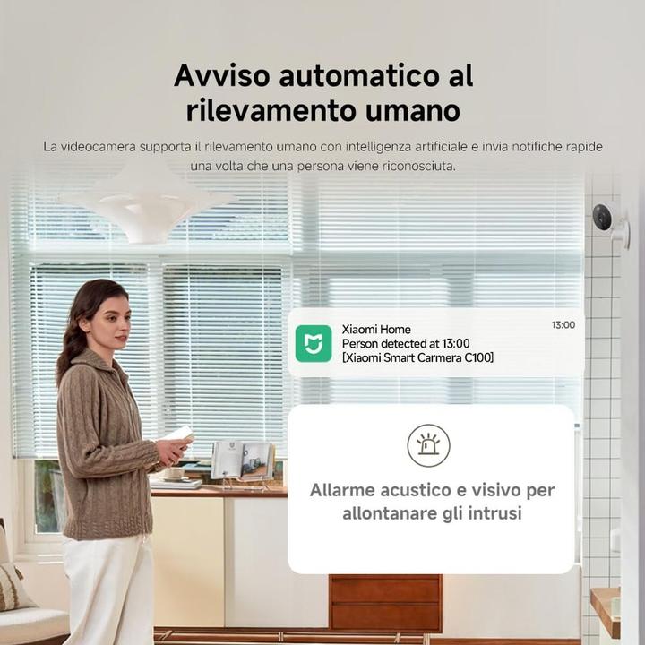 Immagine prodotto Xiaomi Smart-Kamera C100 2K EU BHR07OGL (2304 x 1296 Pixels)