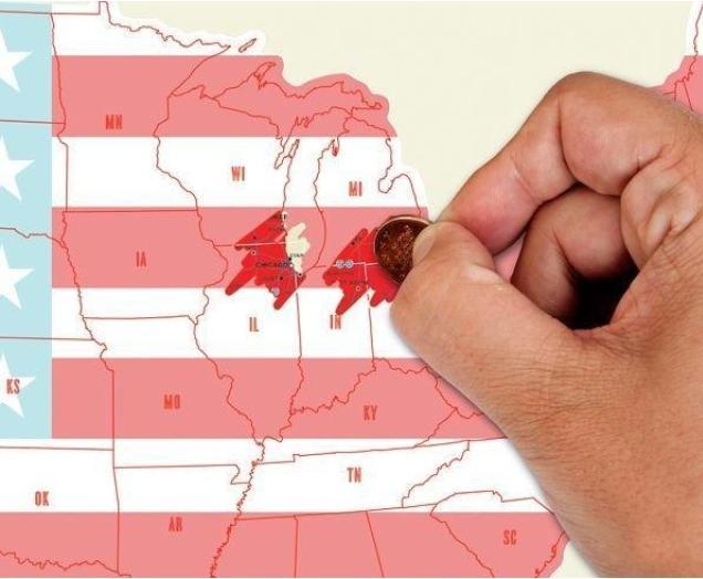 Image du produit Luckies Scratch Map USA