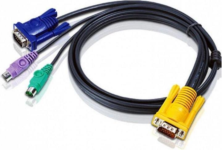 Actual product image Aten 2L-5203P PS/2 cable set to KVM switch, 3m