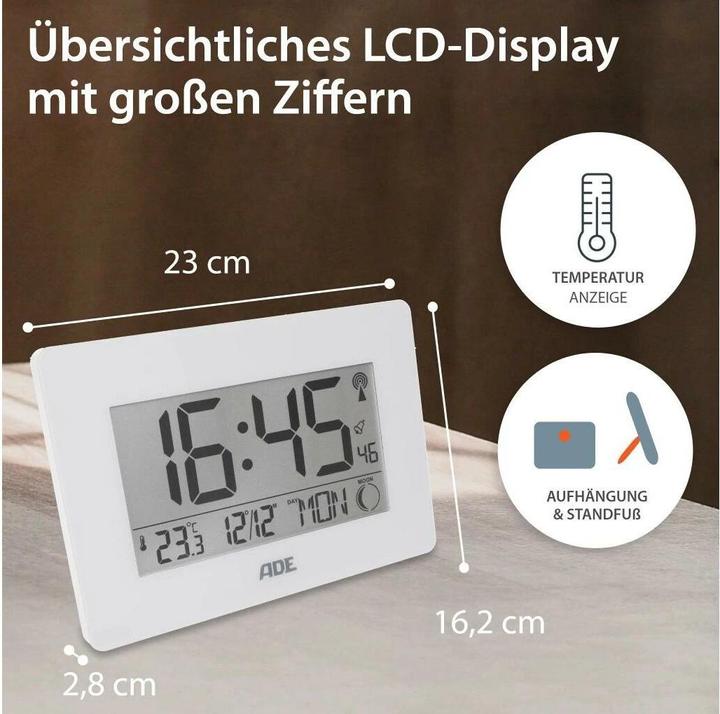Produktbild ADE Funkuhr XXL-Ziffern