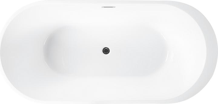 Actual product image Beliani Bath tub free-standing red oval 160 x 75 cm NEVIS (203 l, 160 cm, 75 cm)