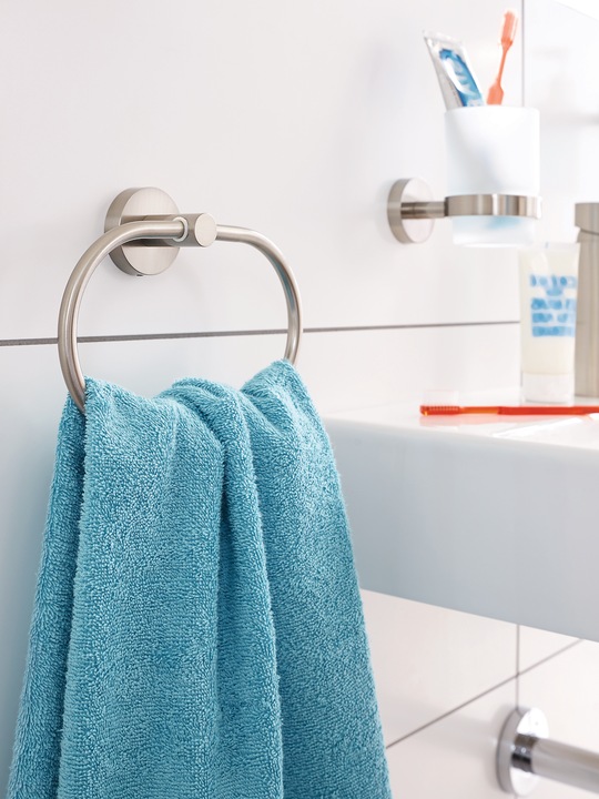 Image du produit tesa Porte-linge MOON avec solution de collage sans perçage