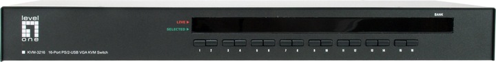 Immagine prodotto LevelOne Switch KVM Level One KVM-3216 a 16 porte PS/2-USB VGA