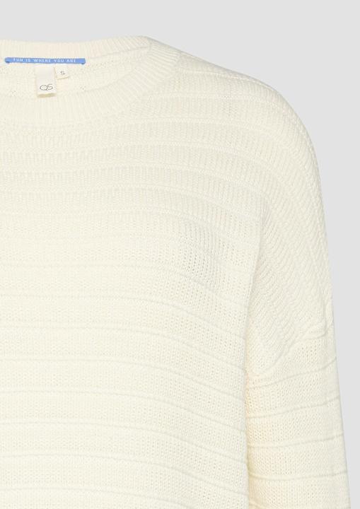 Immagine prodotto s.Oliver Strickpullover Baumwollmix-Pullover mit Strukturmuster (XL)