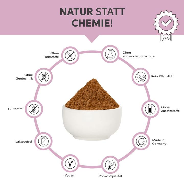 Produktbild Eltabia Bio Traubenkernmehl OPC Traubenkern Extrakt Pulver Premium Rohkost Qualität (Pulver, 100 g)