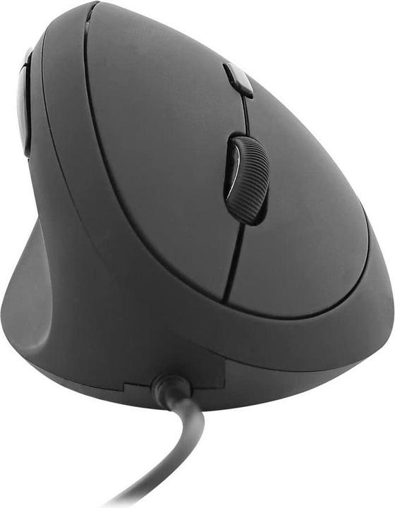 Actual product image T'nB Souris filaire fil ergonomique Ergo pour gaucher (Noir) (Cable)
