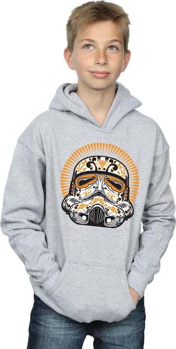 Actual product image Star Wars Boys Stormtrooper Dia De Los Muertos Hoodie (140, 146)