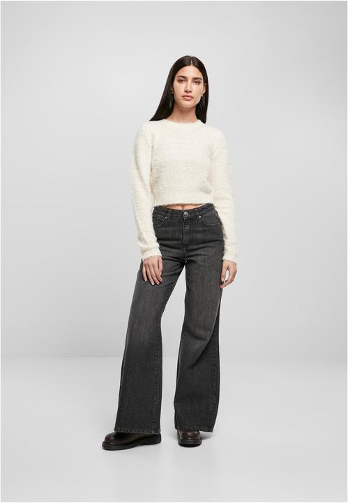 Produktbild Urban Classics Ladies Cropped Feather Sweater (XL)