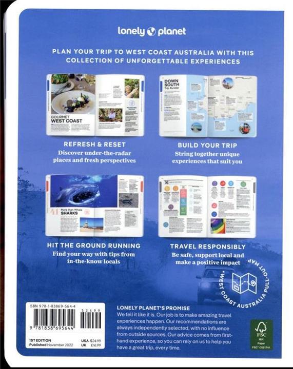 Image du produit Experience West Coast Australia (Anglais, Anthony Ham, Fleur Bainger, 2022)