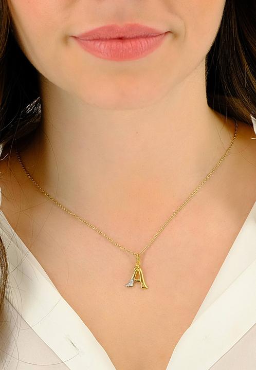 Image du produit Muau Lettre (750, Or blanc, Or jaune 18 carats)