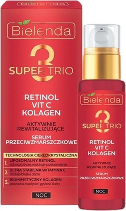 Image du produit Bielenda Super Trio Revitalizing Anti-Wrinkle Night Serum 30ml (30 ml)