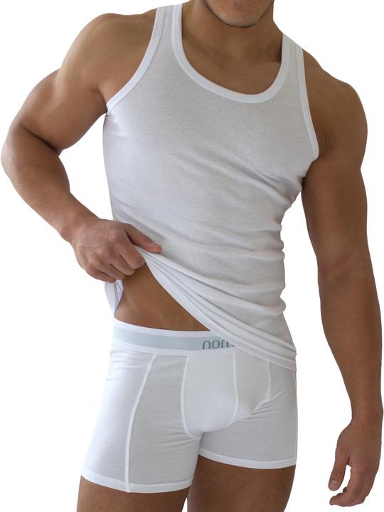Produktbild Normani 5 Stück Herren-Unterhemd Feinripp Weiss (4XL)