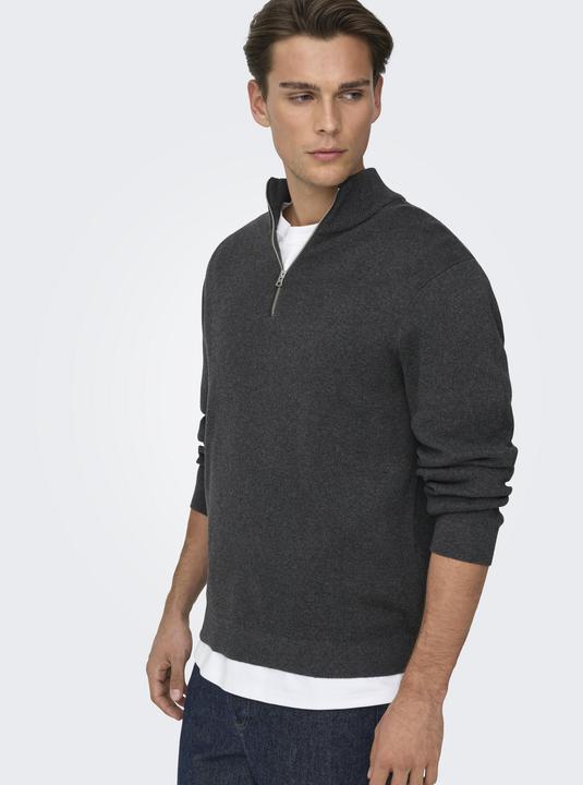 Produktbild Only & Sons Onsting Life Reg Half Zip Knit Noos (S)