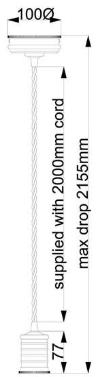 Actual product image Elstead Lighting Douille pendant light E27 aged brass (E27)