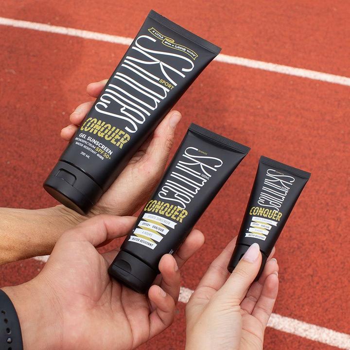 Image du produit Skinnies Conquer SPF 50 (Gel solaire, SPF 50+, 100 ml, 113 g)