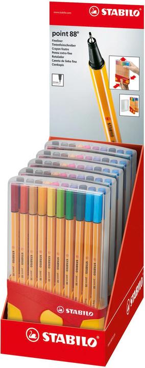 Actual product image STABILO point 88 Fineliner (Multicoloured, 20 x)