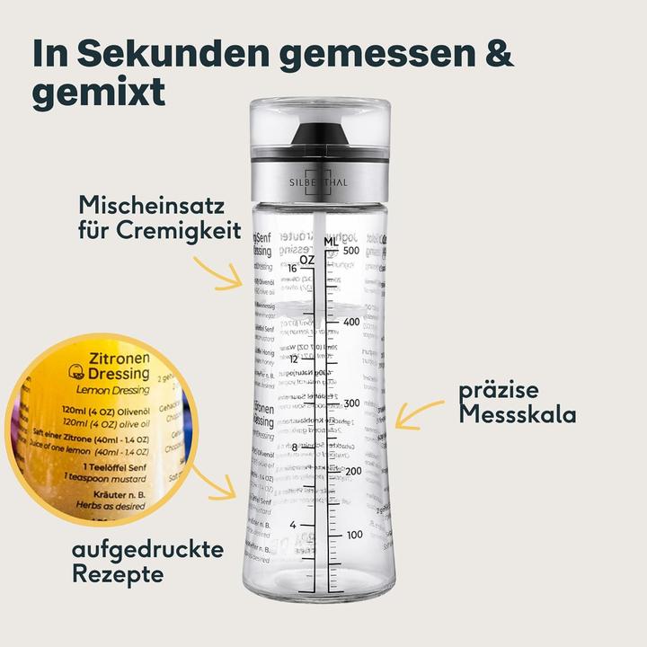 Image du produit Silberthal Dressing-Shaker mit Mischeinsatz (500 ml)