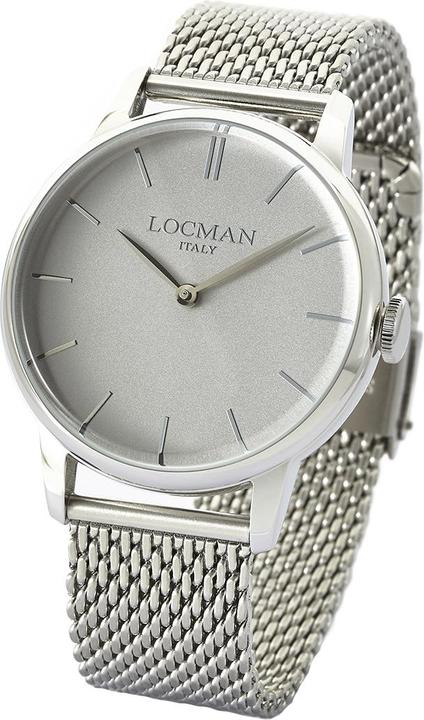 Immagine prodotto Locman Orologio da uomo Italia 1960 argento Ref. 0251 (Orologio da polso analogico, 41 mm)