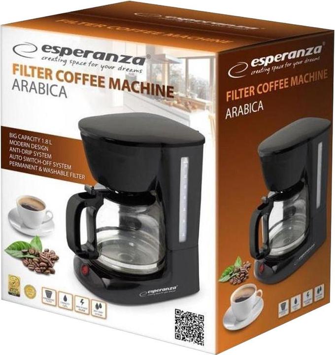 Image du produit Esperanza EKC005 Machine à café Machine à café filtre 1 8 l
